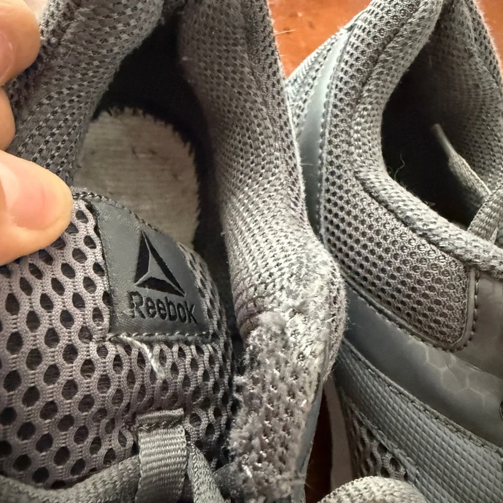 Reebok Gray and White Athletic Shoes